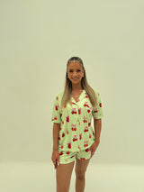 Strawberry Matcha Modal Pyjama Shirt