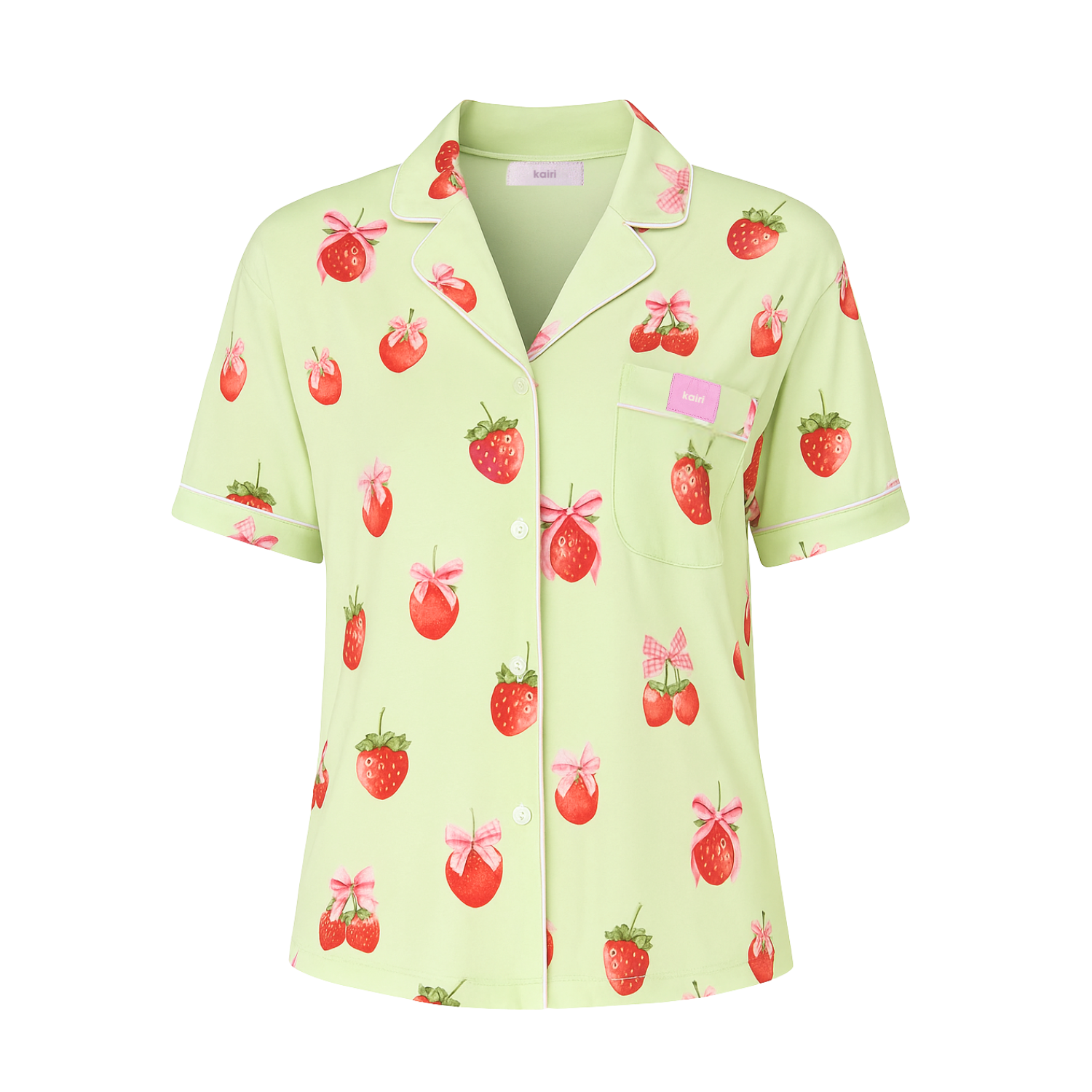 Strawberry Matcha Pyjama Shirt