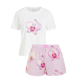 Orchid Tee and Boxer Pyjama Set