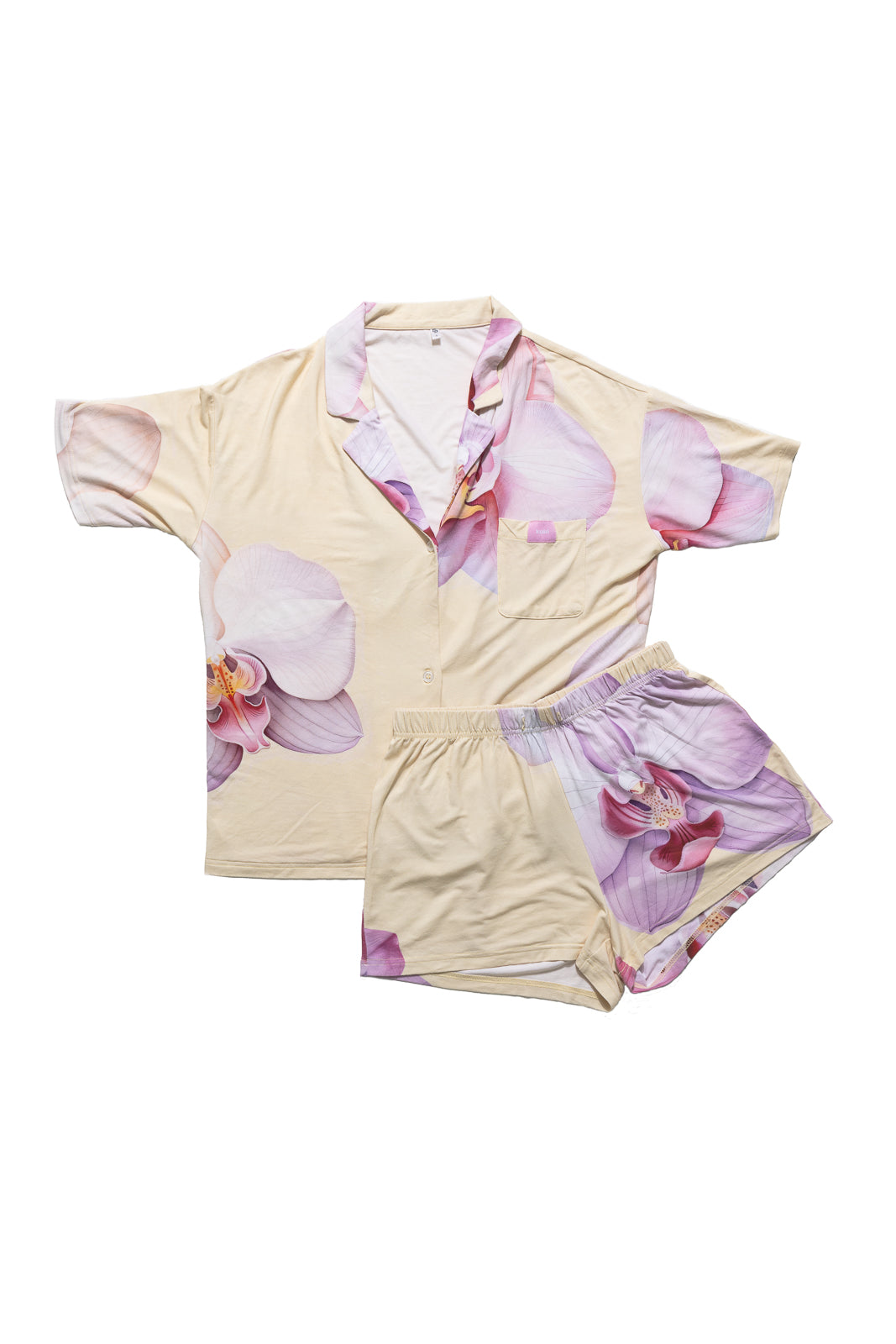 Yellow Orchid Garden Pyjama Short